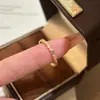 Anillo de Panal para Mujer en Oro Rosa y Oro Champagne, Anillo Geométrico Simple de Diamante, Anillo de Cola Apilable, Estilo de Lujo Ligero de Nicho