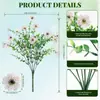 Venda Direta de Fábrica de Flores Artificiais de Eucalipto Violeta com 7 Galhos, Exclusivamente para Vendas Transfronteiriças da Amazon, Plantas Artificiais para Decoração de Jardim