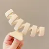Presilha de Garra Grande com Pérola, Grampo de Tubarão para Cabelo para Mulheres, Presilha Simples para Coque na Parte de Trás da Cabeça, Acessório de Cabelo Versátil