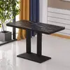 Mesa de negociación engrosada, habitación de hotel en alquiler, restaurante de comida rápida, juego de mesa y sillas para té de burbujas y bocadillos, cafetería, mesa cuadrada pequeña de color pizarra