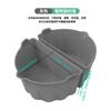 Revestimento de Silicone para Panela Elétrica de Cozimento Lento Divisória de Silicone para Panela Elétrica Acessórios Formato Semicircular Reutilizável