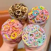 Meninas Vão à Escola com Elásticos de Cabelo, Elásticos Infantis 2025 Elásticos de Cabelo para Bebês, Alta Elasticidade para Meninas, Sem Danos ao Cabelo, Tiaras Coloridas