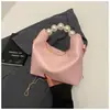 Bolsa de Mão de Pérolas de Luxo 2026 Nova Tendência Moda Nicho Bolsa de Corrente Feminina Ombro Transversal