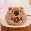 Muñeco de Peluche de Caricatura Capibara tamaño pequeño Accesorios para Muñeca Pez Globo Lindo Muñeco Celebratorio Cibernético Bolso Accesorios para la Cabeza Accesorios