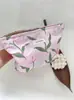 Nueva Bolsa de Cosméticos Tulipán Retro de Nicho Bolsa de Almacenamiento de Cosméticos Portátil para Salir Bolsa de Lavado Bolsa de Lona