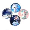 Nova 3mm perfurado dupla face impresso cristal impresso acrílico placa artesanal diy rattan cesta tecida placa inferior acessórios de hardware