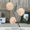 Crisantemo de 3 Cabezas Artificial Falso Ramo Flores de Boda Flores Artificiales de Seda de Alta Gama Adornos Terminados Decoración de Sala de Estar Venta al Por Mayor