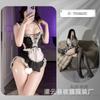 Night Cat Lingerie Sexy Desejo Puro Decote V Profundo Renda Empregada Alça Costas Nuas Empregada Cos Não Precisa Tirar Tentação Conjunto Uniforme