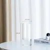 Vaso de vidro para atacado tubo reto espessado arranjo de flores alto senso rico bambu vaso hidropônico decorativo vaso de chão pote redondo