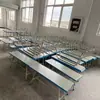 Fábrica de ropa taburete plano para máquina de coser silla de taller taburete largo de madera con disipación de calor engrosada torno