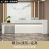 Novo balcão de recepção de empresa estilo chinês, balcão de bar, balcão de caixa, balcão de saguão, design moderno e minimalista, adequado para pequenas lojas e escritórios
