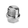 Tapón de Aceite de Hebilla Fina Hexagonal Externa Acero al Carbono Grado 4.8 Tapón Hexagonal Externo Plateado Blanco Tapón Hidráulico Tapón de Aceite Cubierta Metálica Rellena