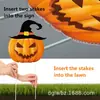 Decoración de Letrero para Jardín con Cabeza de Calabaza de Horror Transfronterizo, Señal para Césped Exterior, Jardín, Patio de Halloween