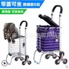 Venta Directa de Fábrica Carrito de Compras Jialai Barra de Tiro Carrito para Subir Escaleras para Personas Mayores Se Puede Sentar Plegable Carrito de Remolque Doméstico