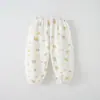 Calça Infantil Verão Estilo Fina Bebê Confortável Algodão Puro Classe A Roupa de Casa Roupas Externas para Meninos Calças Anti-Mosquito para Meninas