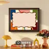 Pegatinas magnéticas para refrigerador, pinturas decorativas para sala de estar, pinturas de cabecera de dormitorio estilo vintage, murales de pared de fondo para comedor y entrada