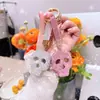 2025 Nuevo Anillo Creativo para Llavero Alto Sentido DIY Calavera de Diamante Colgante para Llavero Accesorios para Ropa