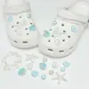 Perla de Resina Iridiscente Agujero Flor de Zapato 3D Accesorios Flor Estrella de Mar Concha DIY Hebilla de Zapato Desmontable Venta al por Mayor