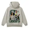Nuevo hoodie de terry pesado estilo americano de invierno de Cardi B, top unisex, sudadera con lavado vintage