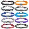 Pulsera Deportiva de Acero Inoxidable Tallado Estilo Europeo y Americano para Hombres, Fitness, Natación, Pulsera Trenzada de Cuerda de Paracaídas, Pulsera Sencilla, Venta al por Mayor