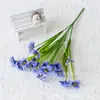 Amazon Flores Artificiales Flores Artificiales Violeta de Cinco Pétalos Flores Artificiales de Plástico Decoración Exterior Hogar Boda Fotografía Flores