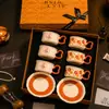 Exquisita y práctica caja de regalo para juego de tazas de café, regalo de taza de cerámica particularmente hermoso, regalo de recuerdo práctico