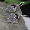 Pendientes Nuevos para Mujer Estilo Vintage Pendientes Colgantes de Ágata Moda Joyería de Plata S925 Estilo Retro