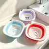Lavabo plegable Sanrio para uso doméstico, adecuado para que niños y bebés se laven la cara y los pies, portátil y colgable, lindo lavabo de plástico con dibujos animados
