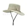 Nuevo sombrero de pescador para hombre, adecuado para actividades al aire libre como la pesca y el senderismo, con un ala ancha para protección solar, transpirable e impermeable, ideal para viajes y eventos de team-building