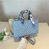 Bolso de Bufanda de Seda Lujo Ligero 2026 Principios de Primavera Cruzado Versátil Bordado Pesado Bolso Lady Dior Bolso de Mano Bolso Cuadrado Pequeño Bolso de Hombro Texturizado