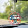 Transfronterizo Nuevo Creativo 2D Bandera Águila Americana Colgante de Coche de Acrílico Colgante de Mochila Decoración del Hogar