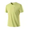Venda Direta da Fábrica Camiseta Masculina de Seda Gelada de Secagem Rápida com Manga Curta Verão Fina Elástica Esportiva Casual Gola Redonda Masculina T2603
