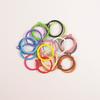 Anillos de Llave Coloridos de 30 mm, Anillos Planos de Metal Pintado, Colgantes para Joyería, Accesorios para Llaveros de Cuentas Hechos a Mano para Bricolaje al por Mayor