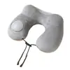 Almohada Inflable Portátil en Forma de U para Viaje, Soporte Cervical, Ideal para Vuelos, Viajes de Negocios, Oficina y Viajes de Larga Distancia