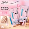 LMLTOP Conjunto de Cuidados com as Unhas Desenho Animado Conjunto de 3 Peças Cortador de Unhas Garfo para Cutícula Lixa de Unha Tira Ferramentas para Cuidados com as Unhas TX15