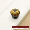 Estilo Antiguo Aleación de Zinc Cerámica Estampado de Leopardo Mango de Calabaza Accesorios para Muebles Tirador de Cajón Puerta de Gabinete Tirador de Puerta de Armario