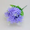 Simulación 5 tenedores jacinto lavanda flor artificial partición de casa restaurante flor flor guía de boda fábrica de flores al por mayor