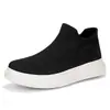 Zapatos casuales para hombre y mujer Four Seasons punta redonda caña baja zapatos de viscosa zapatilla tejida fly knit zapatos de skate slip-on zapatos de moda