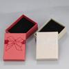 En nombre de la caja de joyería para el cabello, caja de regalo para joyería al por mayor, lazo estampado, colgante, aretes, pulsera, caja para joyería