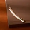 Pinza para el pelo de perlas estilo coreano para celebridades de internet para mujer, Pinza elegante para flequillo y patillas, Pinza Bb simple de alta gama al por mayor