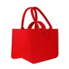 Bolsa de feltro tote para o dia a dia, tridimensional, multicolorida, lisa, bolsa de feltro para lembrança, moderna, minimalista, logo