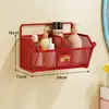 Estante de pared para baño Dopamine, montado en la pared, no requiere taladro, organizador de almacenamiento para lavabo, organizador para baño y cocina