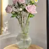 Jarrón de cristal creativo jarrón de cristal transparente estilo ins hidropónico jarrón simple arreglo floral adornos para sala de estar