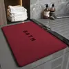 Alfombra de Piso de Lino de Color Sólido Cortable para Baño, Felpudo Absorbente de Agua y Antideslizante para Cocina, Alfombra de Piso Resistente a Manchas y al Desgaste