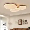 Lámpara de Techo para Sala de Estar Estilo Medieval Lámpara Principal para Dormitorio Nuevo Estilo Crema Wabi-Sabi Retro Madera Maciza Nube Protección Ocular Lámpara para Recibidor