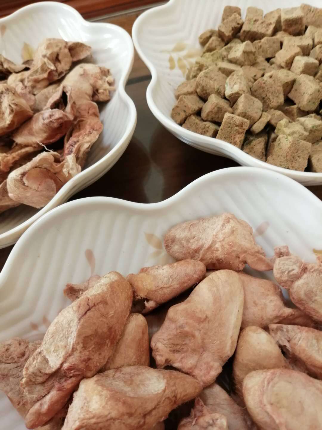 鸡肝小块鸡心整个菠菜牛肉粒3