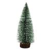 Mini Árbol de Navidad de Cedro Copo de Nieve 5-50cm Aguja de Pino Verde Recubrimiento de Nieve Árbol de Mesa Cubierto de Nieve Decoración de Escena Festiva