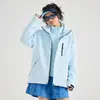 Chaqueta de Trekking Tres en Uno Estilo Bo Tong para Hombres y Mujeres con Forro Polar Resistente al Viento Impermeable Ropa para Exteriores Entrada al Tíbet Ropa de Montañismo Chaqueta Softshell