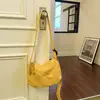 Bolso Cruzado Informal de Nailon Estilo Coreano, Bolso Ligero de Moda Personalizado, Alto Valor Estético, Bolso de Albóndiga de Color Sólido Simple y Moderno