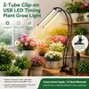 Luz de Crescimento para Plantas LED 12V com Clipe de Suporte para Iluminação de Mudas e Suculentas em Ambientes Internos com Espectro Completo